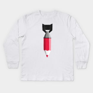 Creative impact – pencil bomb Kids Long Sleeve T-Shirt